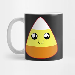 Cute Happy Candy Corn (Black) Mug